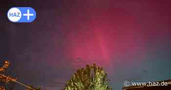 Rot-grüner Himmel: Kräftige Polarlichter über Hannover am Donnerstag