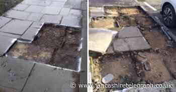 Warning issued following theft of paving slabs