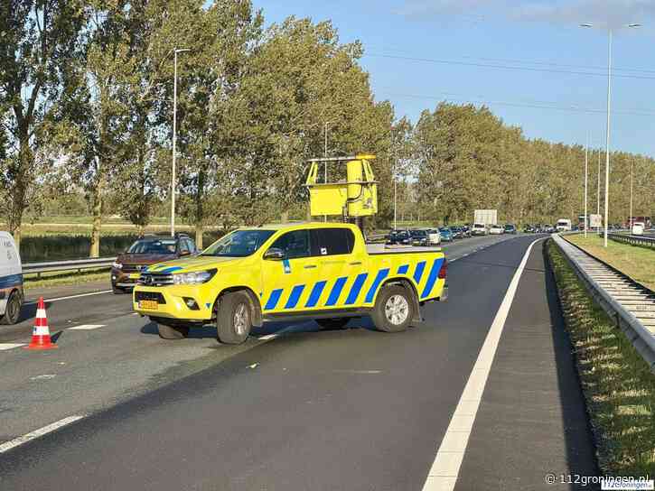 File op de A7 na ongeval bij Westpoort + rood kruis negeren