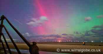 Readers stunning shots of the Northern Lights visible over Wirral