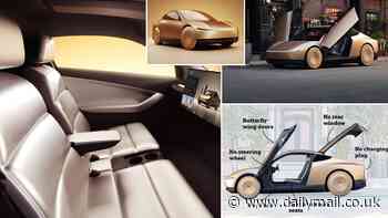 Inside Tesla's futuristic Robotaxi: Elon Musk's long-awaited driverless cab features NO steering wheel or pedals - and could cost less than $30,000