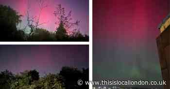 PHOTOS: Northern Lights captured 'exploding' across the Romford skyline