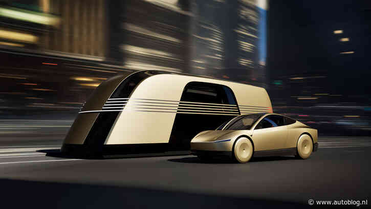 Bizarre Tesla Robovan biedt plaats aan 20 personen