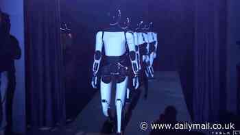 Elon Musk showcases army of $30,000 'Optimus' robots designed to help with household chores including 'babysitting your kids' ... drawing comparisons to dystopian future depicted in I, Robot