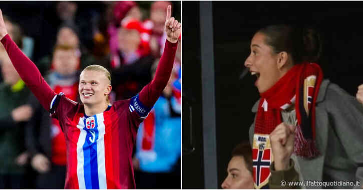 Erling Haaland diventa papà: l’annuncio entusiasta con la palla sotto la maglia dopo la doppietta contro la Slovenia