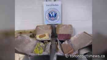 Chocolate bricks filled with magic mushrooms seized at Peace Bridge warehouse
