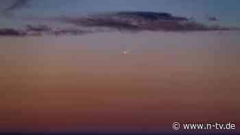 Tsuchinshan-Atlas am Abendhimmel: Wann der Komet am besten zu sehen ist