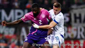 DFB-Noten: Nübels unglücklicher Einstand, Rüdiger gefeiert