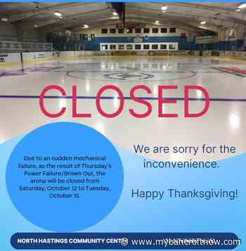Mechanical breakdown closes Bancroft Arena for the weekend: All home game hockey cancelled