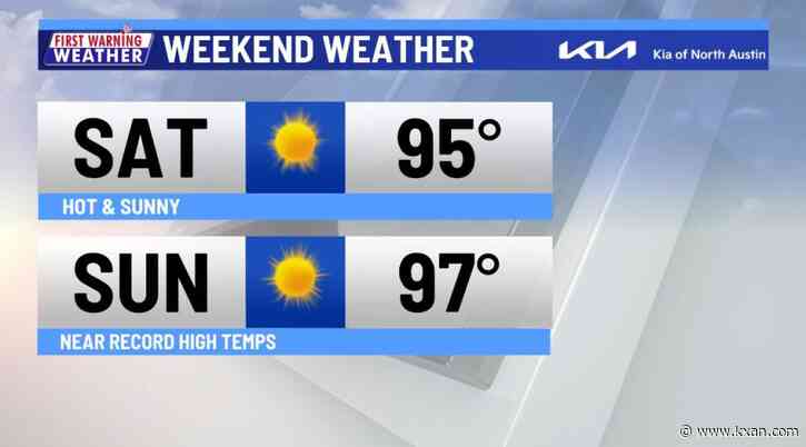 Near record-high temperatures this weekend