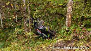Zu schnell in Kurve: Fahrer hat in Berchtesgaden großes Glück