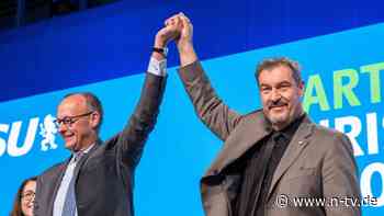 Neue Einigkeit mit der Schwester: Merz löst bei CSU-Parteitag Begeisterung aus
