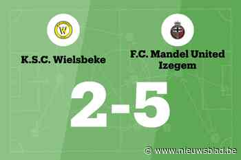 Sterke tweede helft genoeg voor Mandel United tegen SC Wielsbeke