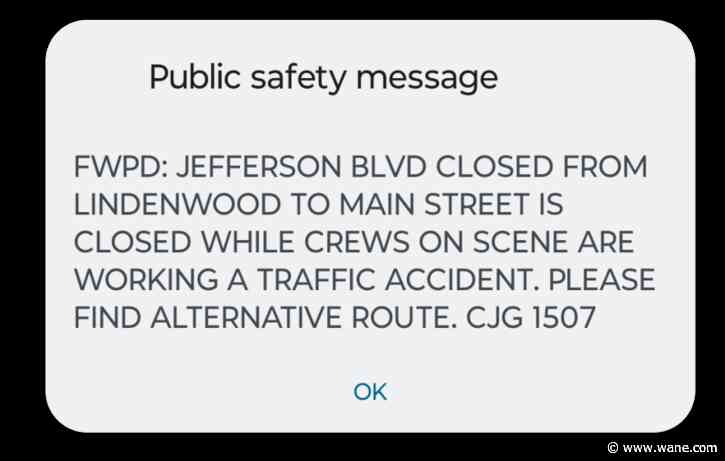 Both lanes of Jefferson Blvd closed near Rockhill Park due to crash