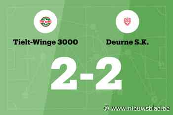 Tielt-Winge 3000 dieper in de problemen na gelijkspel tegen SK Deurne