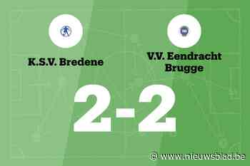 SV Bredene B speelt gelijk in thuiswedstrijd tegen Eendracht Brugge