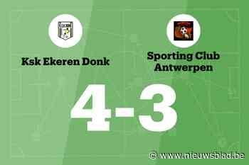 Ekeren Donk B wint thuis na spectaculaire ommekeer tegen Sporting Club Antwerpen