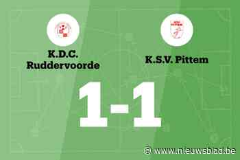 Daring Ruddervoorde en SV Pittem eindigt op 1-1