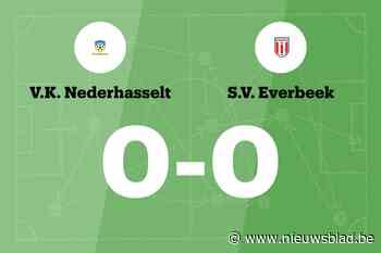 Doelpuntloze wedstrijd voor VK Nederhasselt B en SV Everbeek B