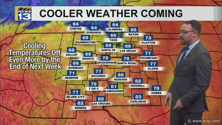 Cooling temperatures next week