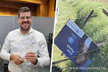 LIVE DENDERSTREEK. Politici vroeg uit de veren, vandalen viseren campagneborden van burgemeester