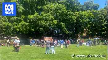 Traditional owners stand ready for 'David and Goliath' fight against Santos, rally hears