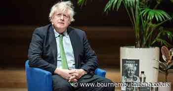 Boris Johnson's new book covered with carefully selected titles at Waterstones