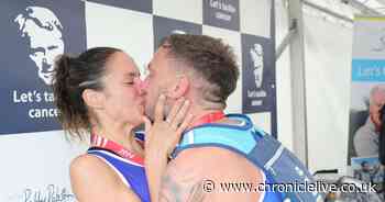 Woman ran Great North Run in memory of her dad - and was surprised by a marriage proposal at the finish