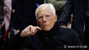 Noch zwei, drei Jahre Arbeit?: 90-jähriger Armani denkt nun über Rente nach