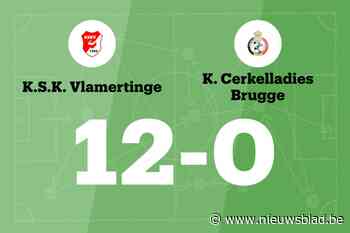 SK Vlamertinge laat Cerkelladies Brugge B kansloos