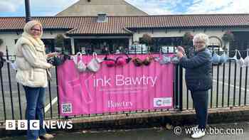 Why a market town has been festooned with bras