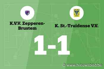 Zepperen-Brustem speelt thuis gelijk tegen STVV B