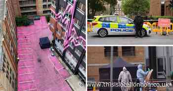 Pictures reveal murder crime scene after man shot dead