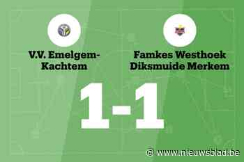 Dehollander redt punt voor Famkes Diksmuide Oostende tegen VV Emelgem-Kachtem