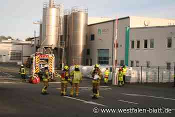 Großübung in Büren: Feuerwehr zu Chemieunfall alarmiert