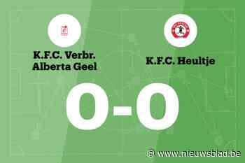 Doelpuntloos gelijkspel tussen Alberta Geel en Heultje