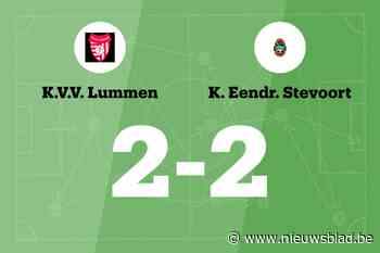 Lummen sleept gelijkspel uit de brand in de thuiswedstrijd tegen Stevoort