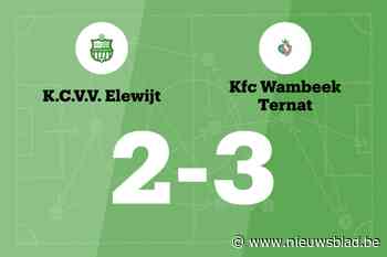 KFC Wambeek Ternat wint van KCVV Elewijt