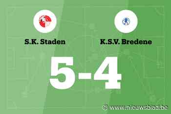 SK Staden maakt met overwinning einde aan zegereeks SV Bredene B