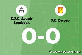Doelpuntloze wedstrijd voor Avenir Lembeek en Dworp