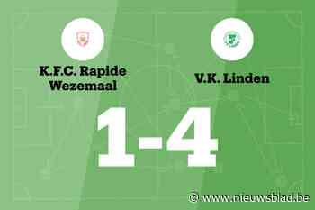 M. Stas scoort drie keer, Linden B verslaat Rapide Wezemaal B