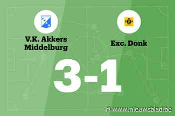 Excelsior Donk nog steeds zonder zege na verlies tegen VK Akkers Middelburg