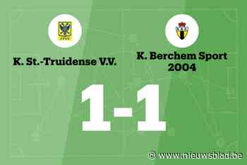 STVV B nog steeds zonder winst na gelijkspel tegen Berchem Sport