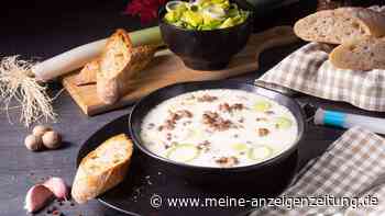 Cremig lecker: Käse-Lauch-Suppe mit Hackfleisch nach Omas Rezept
