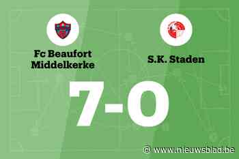 Vier opeenvolgende overwinningen voor FC Beaufort na 7-0 tegen SK Staden B