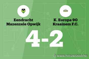 Zege Mazenzele Opwijk tegen K Eur.90 Kraainem