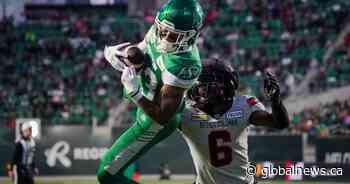 Saskatchewan Roughriders whip B.C. Lions 39-8, clinch home playoff game
