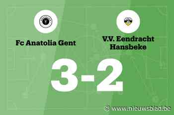 Fc Anatolia Gent verslaat Eendracht Hansbeke met 3-2 en eindigt reeks zonder overwinning