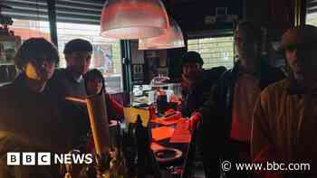 Cafe owners stage sit-in after rent dispute