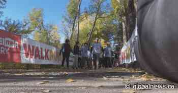 Hundreds walk, run in support of Calgary families affected by dementia